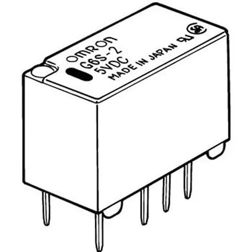 Omron Surface Mount Relay 1000 mohm or more (with DC500 V mega), G6S-2 DC4.5