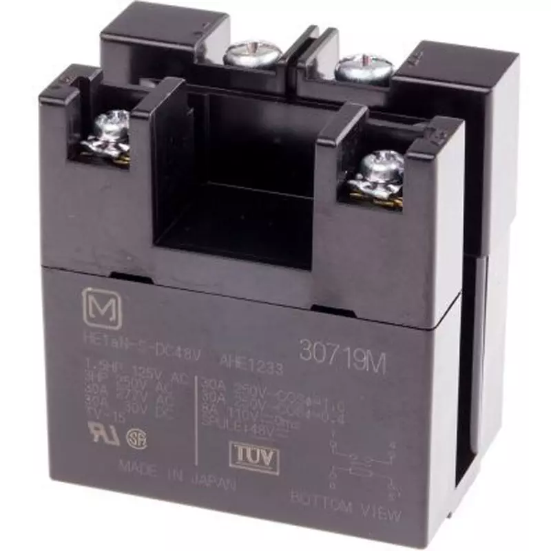 Panasonic Power Relay 48/ DC V, HE1AN-S-DC48V (Pack of )