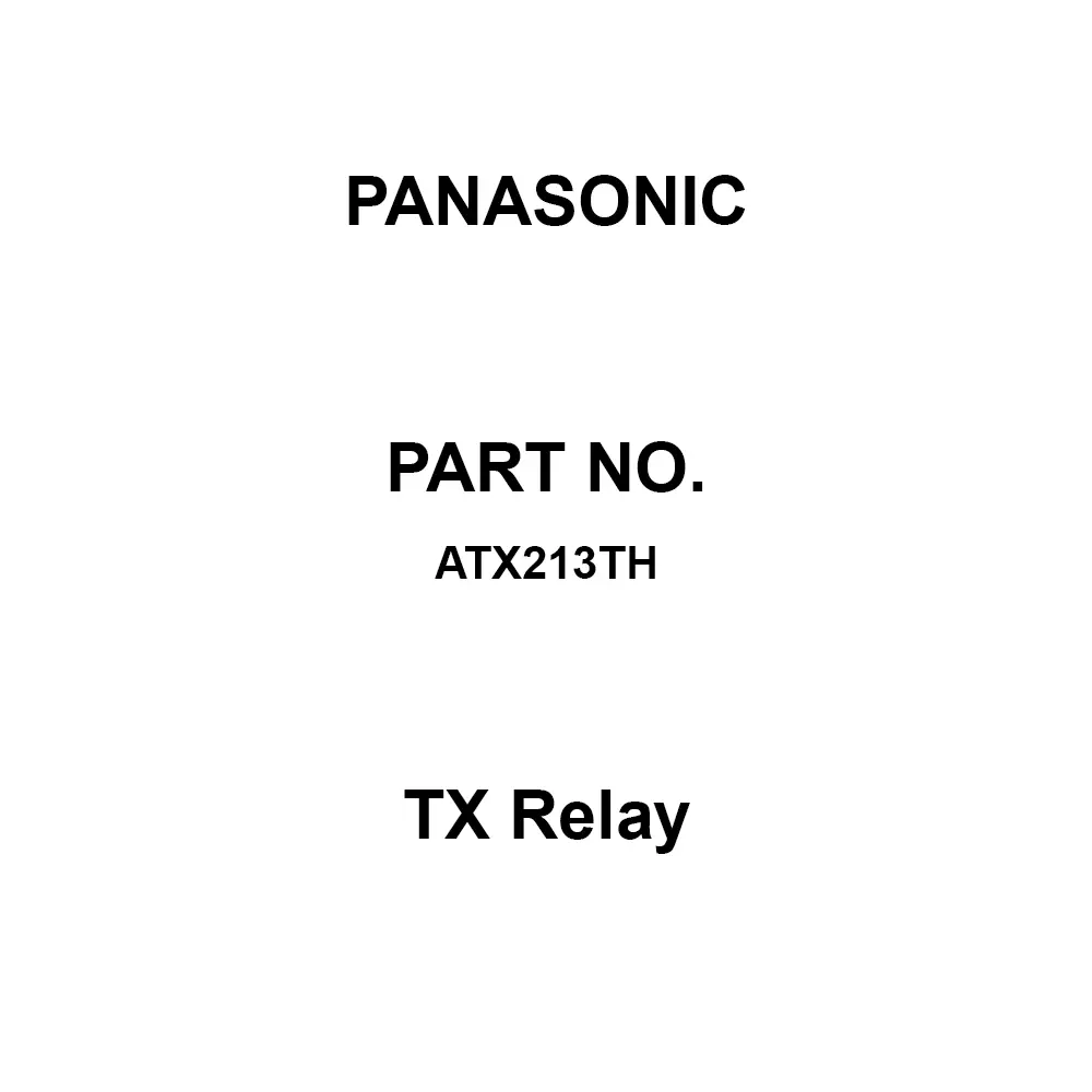 Panasonic TX Relay DC 12 V Rated Coil Voltage, ATX213TH (Pack of 40 Pcs)