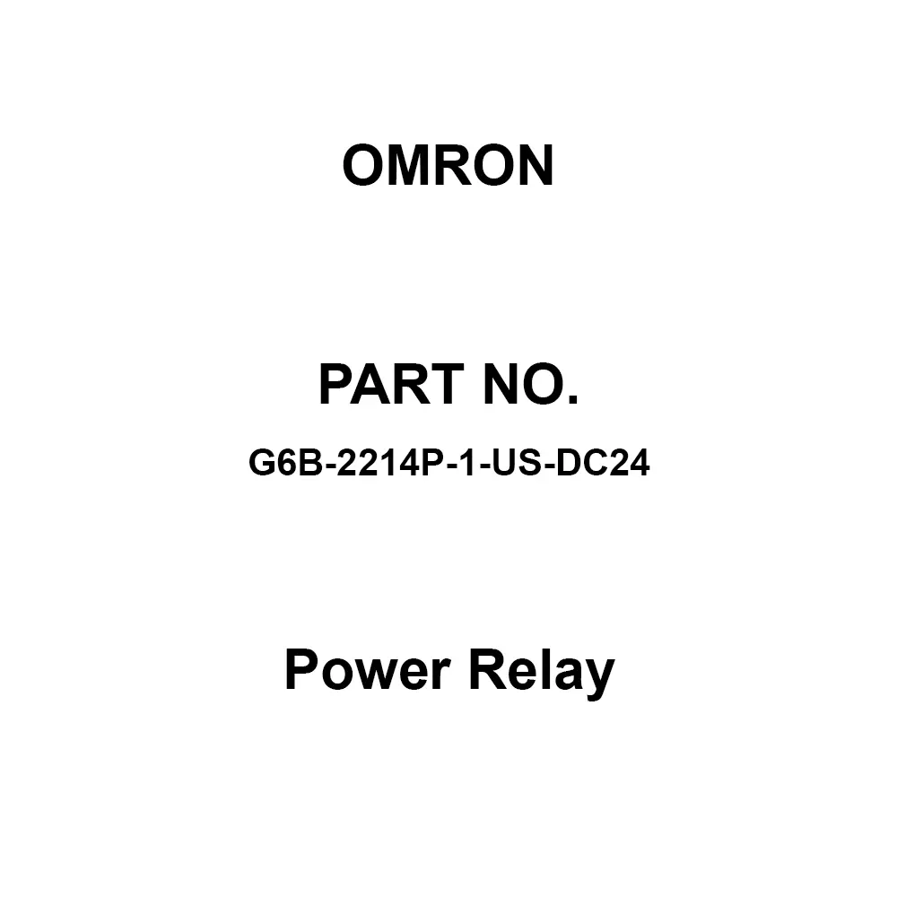 Omron Power Relay 2A Contact Configuration, G6B-2214P-1-US-DC24