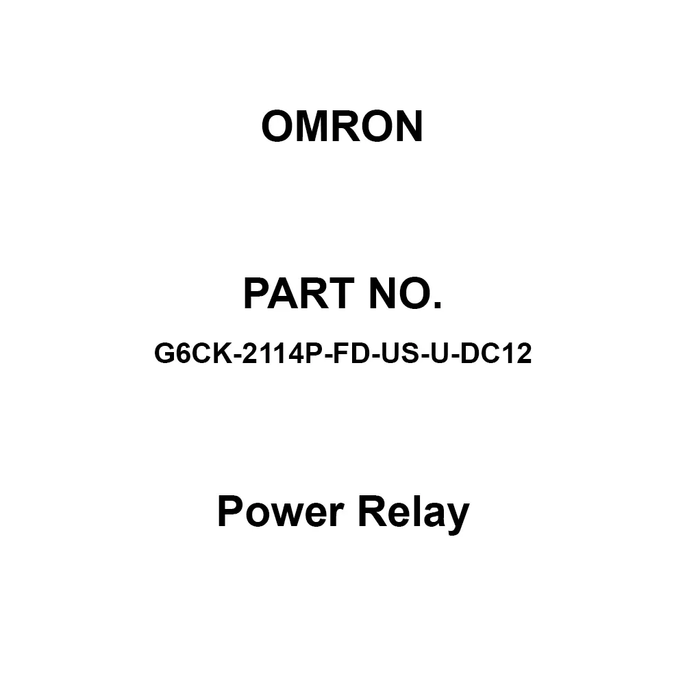 Omron Power Relay 1A1B Contact Configuration, G6CK-2114P-FD-US-U-DC12