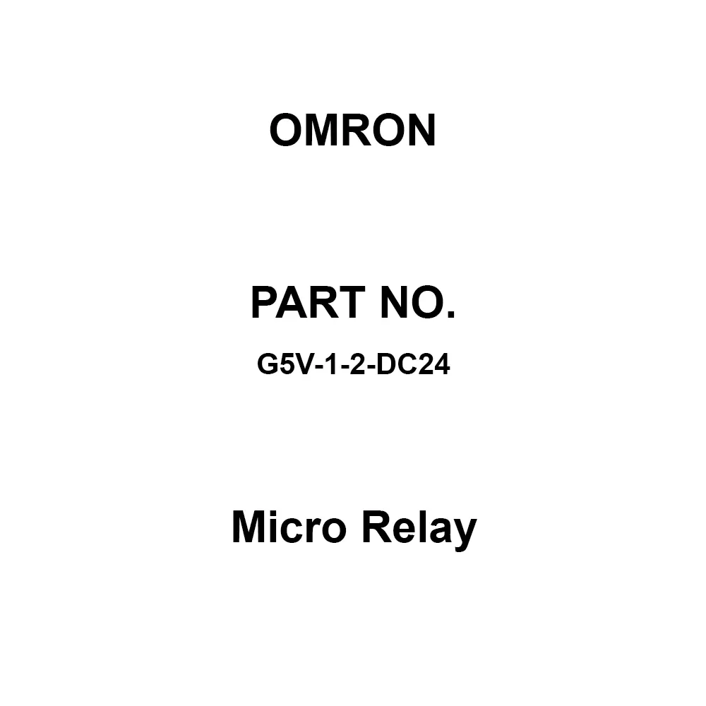 Omron Micro Relay DC 24 V Rated Voltage, G5V-1-2-DC24