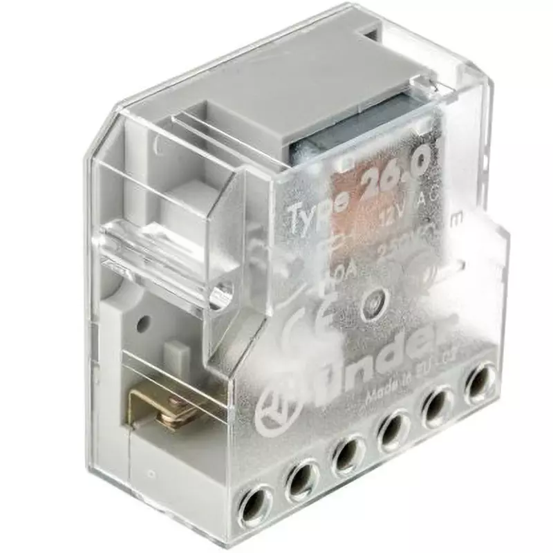 Finder Finder Relay AC400 V Maximum Allowable Contact Voltage AC12 V Rated Coil Voltage, 2601.8012