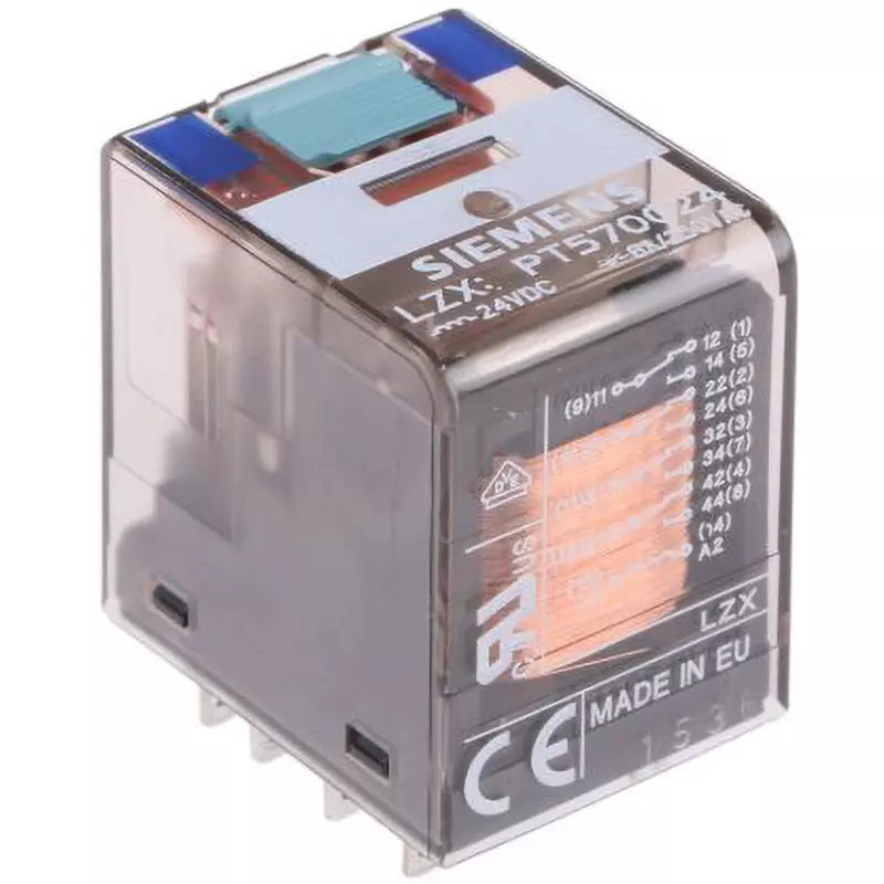 Siemens Relay AC230/DC24 V Maximum Allowable Contact Voltage DC 24 V Rated Coil Voltage, LZX:PT570024