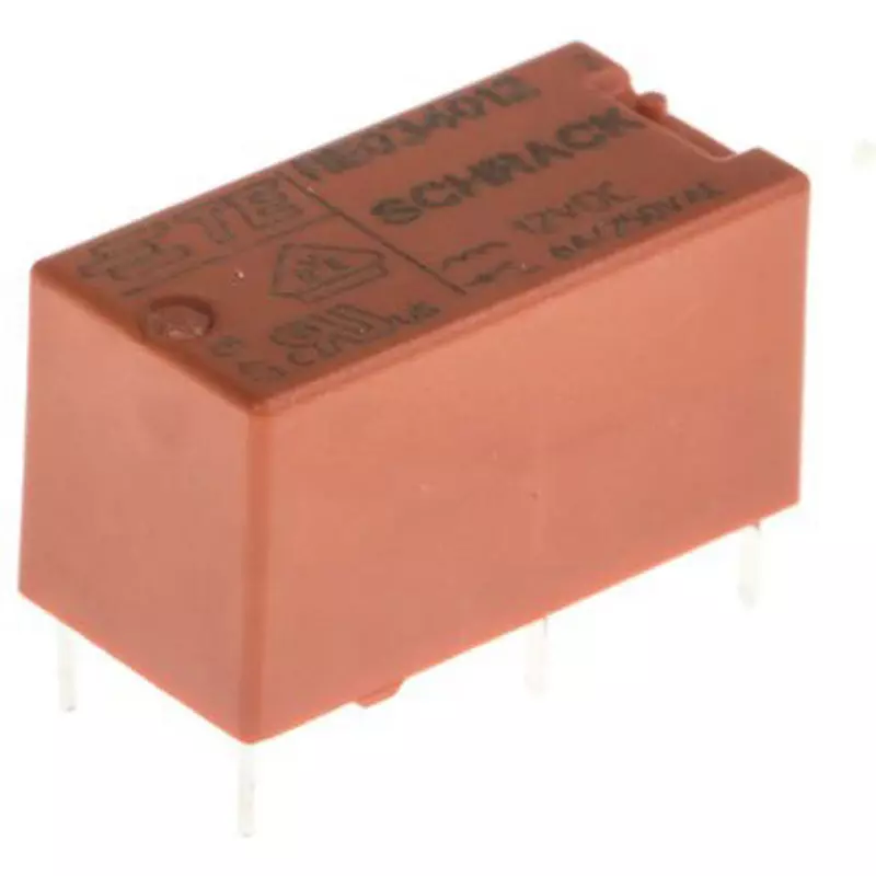 TE CONNECTIVITY Power Relay Board Mounting Type Of Sign SPST Contact Configuration Through Hole Terminal Type, RE034012
