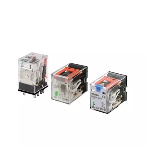 Omron 24 V AC 6 A Glass Case Miniature Power Relay LED Indicator, MY4N-GS-R AC24