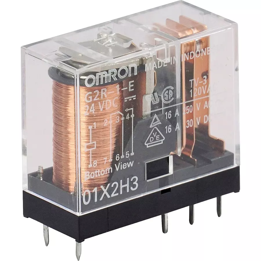 Omron Power Relay 1C Configuration 24 V DC Printed Circuit Board Terminal, G2R-1-E DC24V