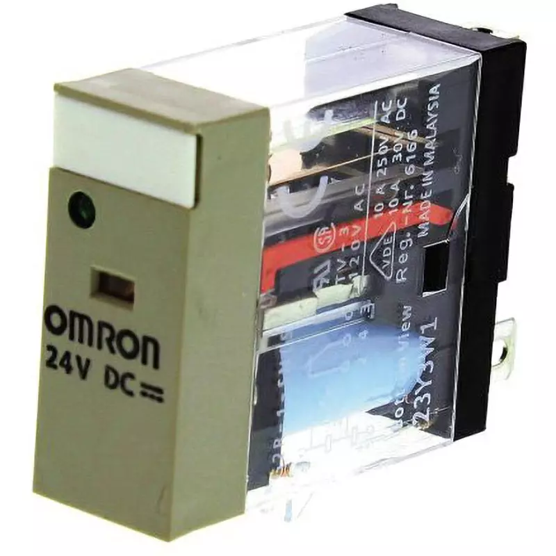 Omron Mini Power Relay Plug-In Terminal 1 Pole DC 24V, G2R-1-SN 24DC(S)