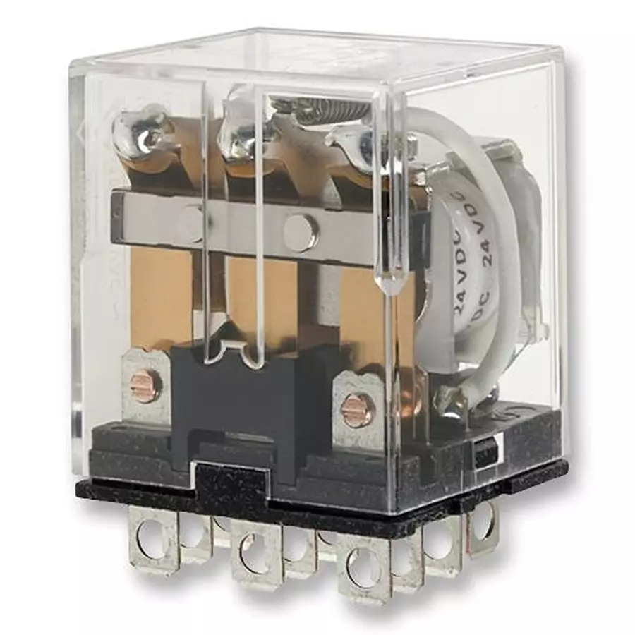 OMRON INDUSTRIAL AUTOMATION RELAY, 3PDT, 240VAC, 30VDC, 10A, LY3-DC24