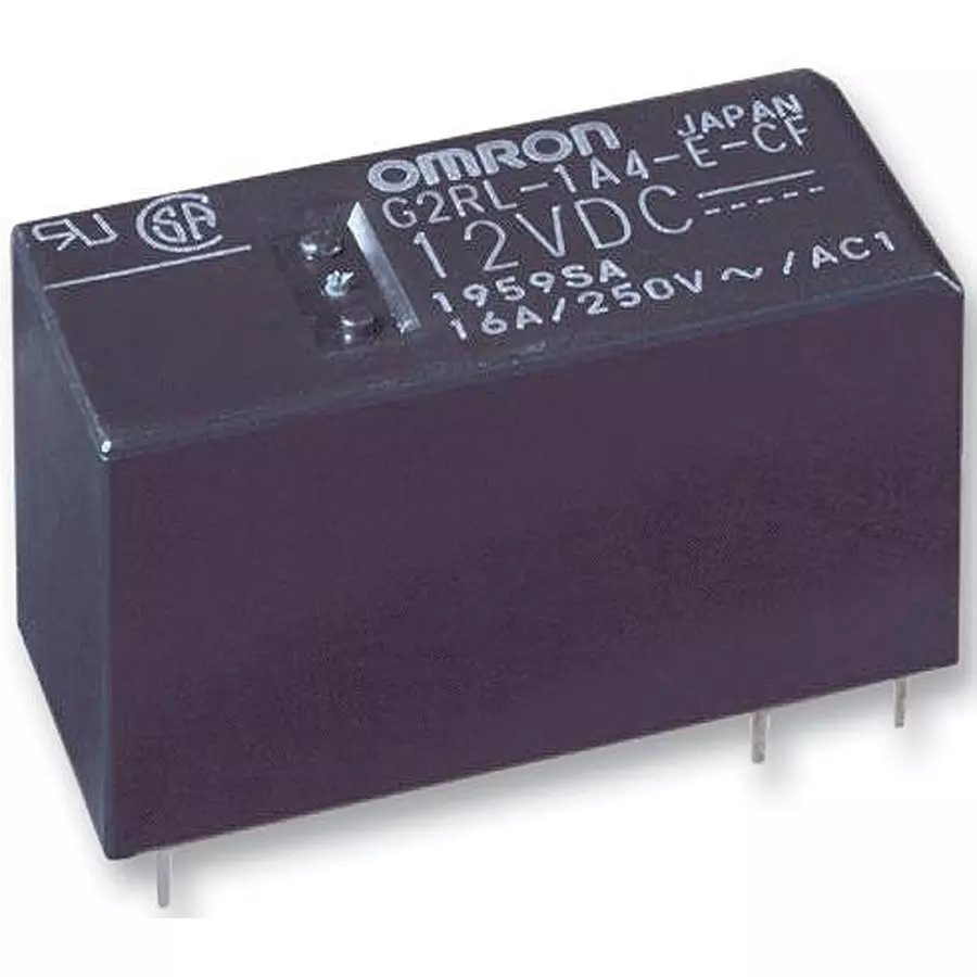 OMRON ELECTRONIC COMPONENTS RELAY, SPST-NO, 250VAC, 24VDC, 12A, G2RL-1A4-E- DC12