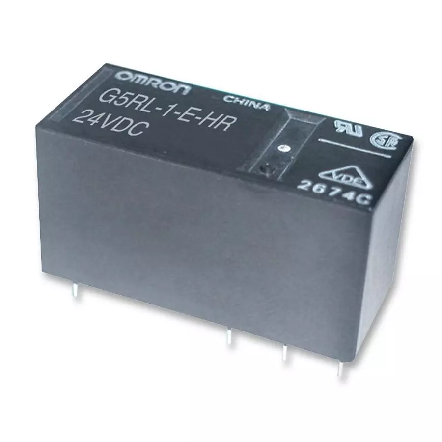 OMRON ELECTRONIC COMPONENTS RELAY, SPST-NO, 277VAC, 24VDC, 16A, G5RL-1A-E-HR-5DC