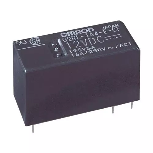 OMRON ELECTRONIC COMPONENTS POWER RELAY, SPDT, 16A, 440VAC, TH, G2RL14EDC24