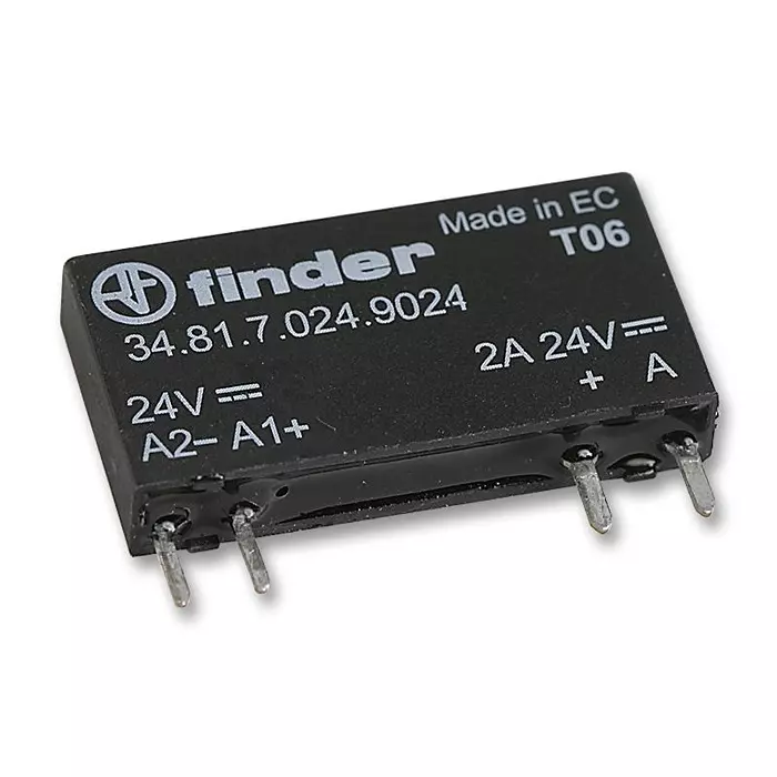FINDER RELAY, SPST-NO, 24VDC, 0.002A, 34.81.7.012.9024