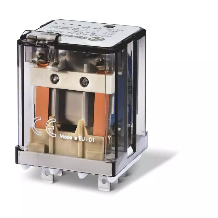 Finder Plug-In Mount Power Relay Module 24 V AC Coil 16 A Switching Current, 623280240600 (Pack of 10 Pcs)