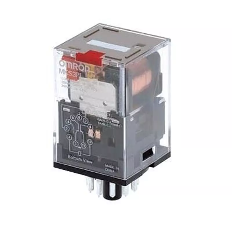 Omron Power Relay 2 Form C (DPDT-NO, NC) 10 Amp, MKS2P AC12