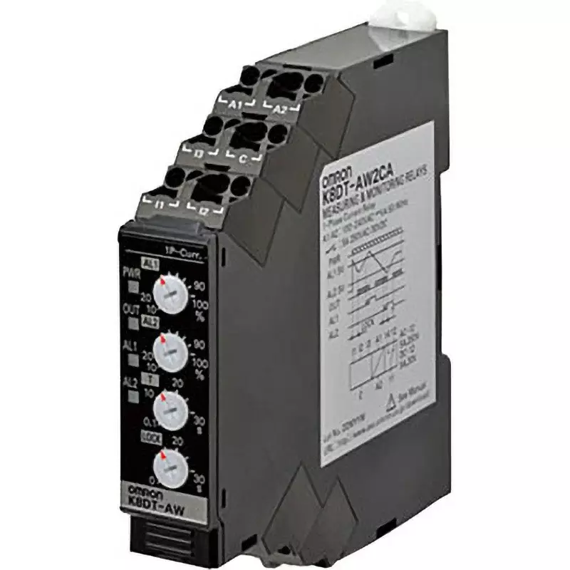 Omron Single-Phase Over/Under Current Relay, K8DT-AW2CA