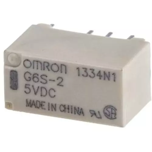 Omron Surface Mount Relay 1000 mohm or more (with DC500 V mega), G6S-2 5DC