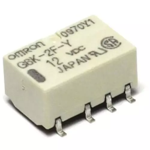 Omron Surface Mount Relay DPDT Contact Configuration, G6K-2F-Y-DC3V