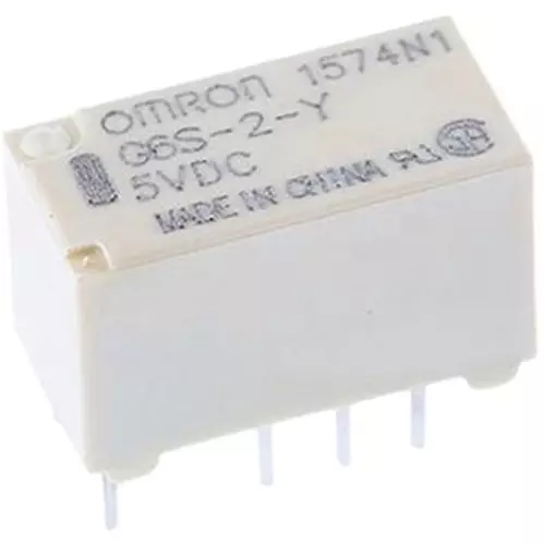 Omron Surface Mount Relay 1000 mohm or more (with DC500 V mega), G6S-2-Y 5DC