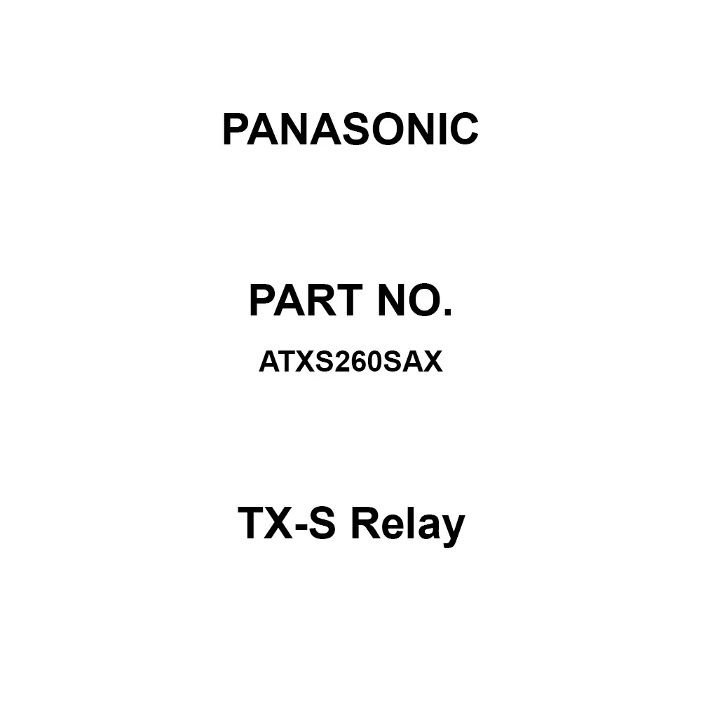 Panasonic TX-S Relay DC 1.5 V Rated Coil Voltage, ATXS260SAX (Pack of 500 Pcs)