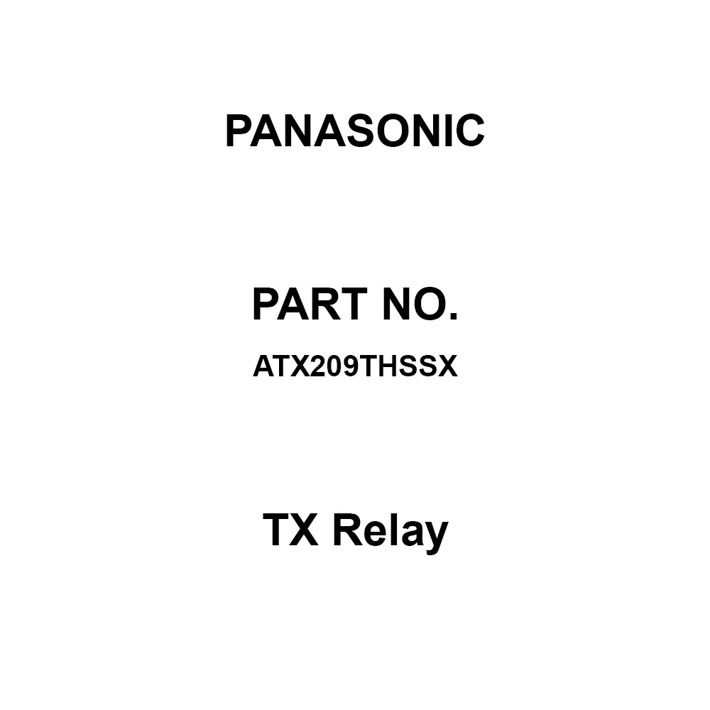 Panasonic TX Relay DC 5 V Rated Coil Voltage, ATX209THSSX (Pack of 500 Pcs)