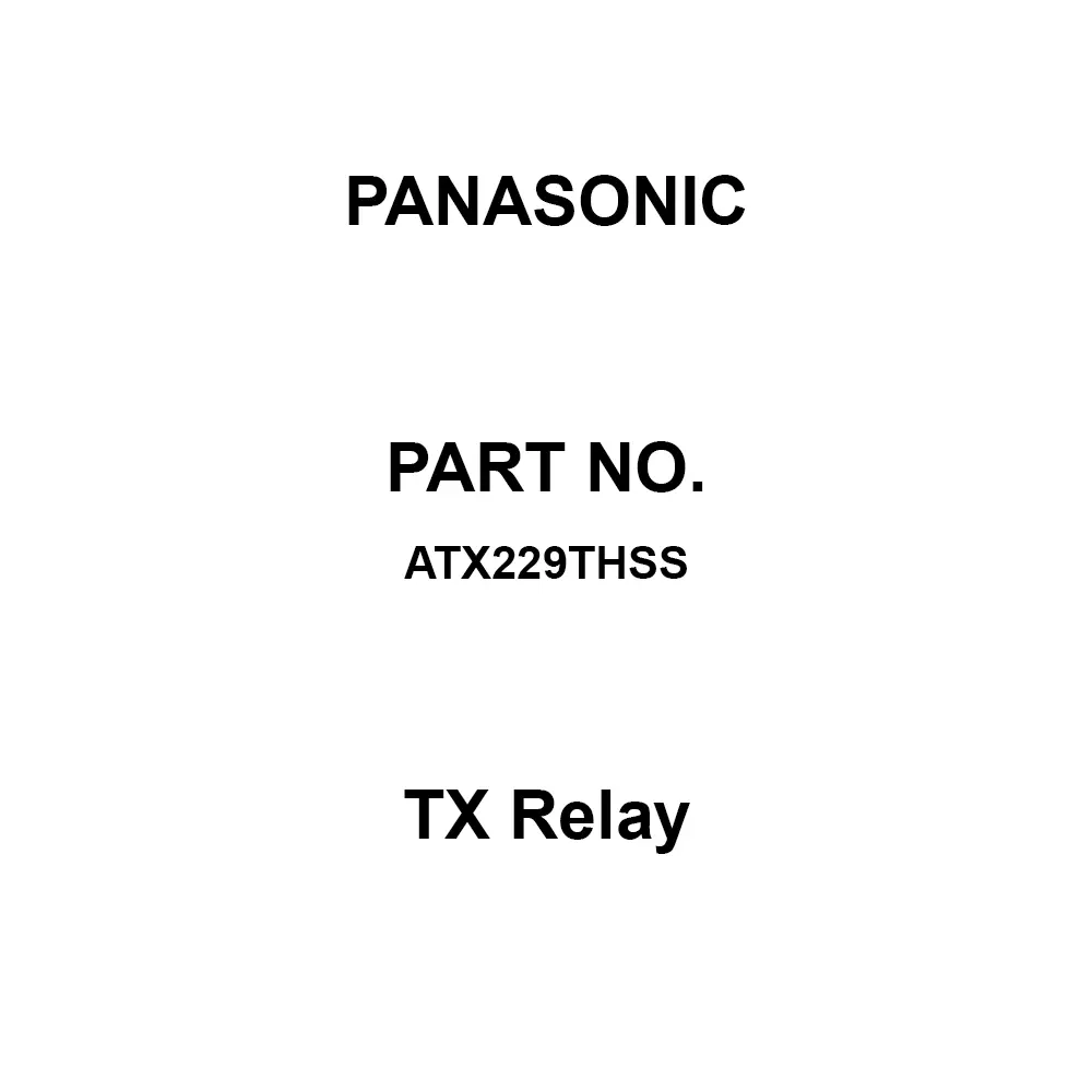 Panasonic TX Relay DC 5 V Rated Coil Voltage, ATX229THSS (Pack of 40 Pcs)