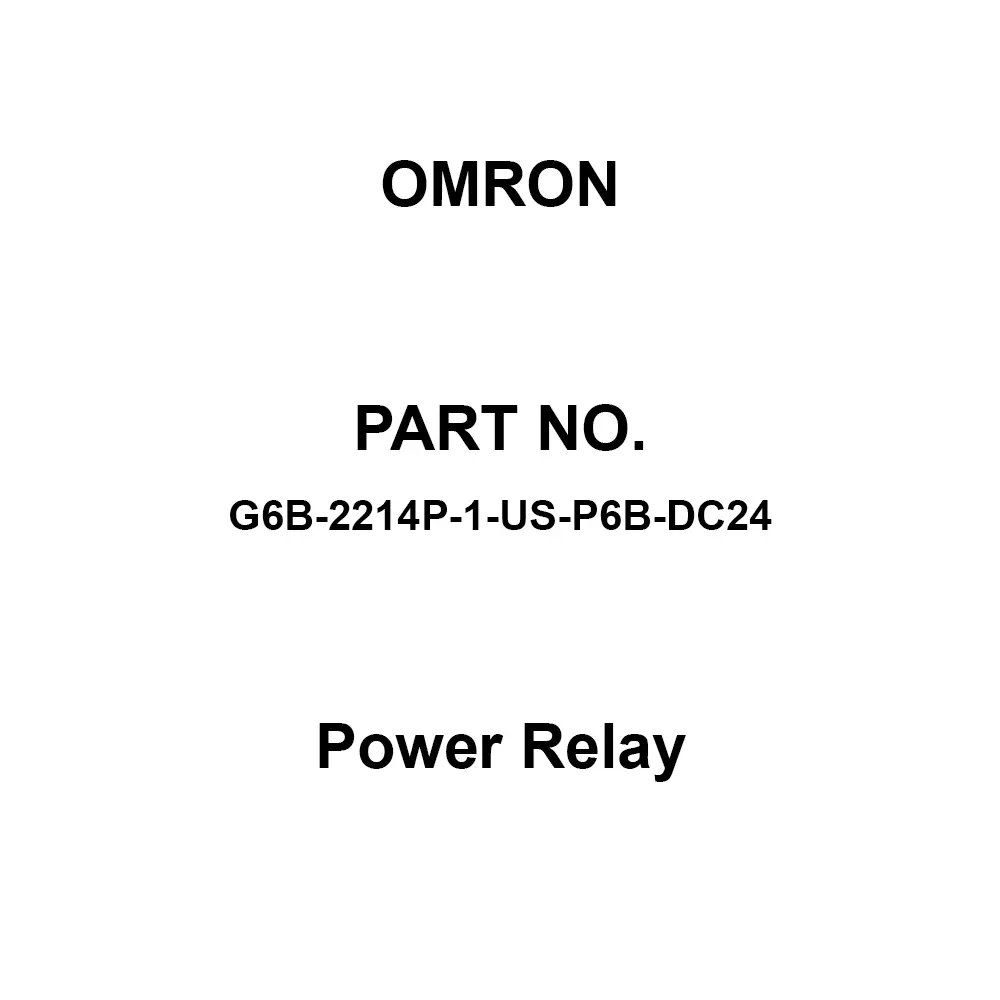 Omron Power Relay 2A Contact Configuration, G6B-2214P-1-US-P6B-DC24
