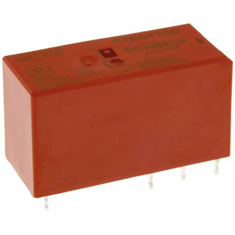 TE CONNECTIVITY Power Relay Board Mounting Type Of Sign DPDT Contact Configuration Through Hole Terminal Type, RTE24730 (Pack of 20)