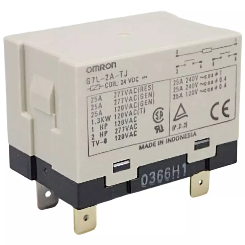 Omron Power Relay G7L DC 24 V A Contact Configuration, G7L-2A-TJ DC24