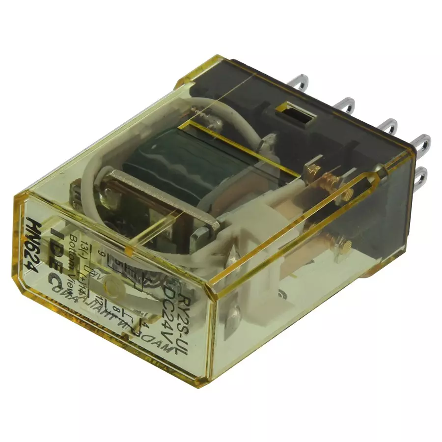 IDEC RELAY, DPDT, 240VAC, 30VDC, 3A, RY2S-ULDC24V...