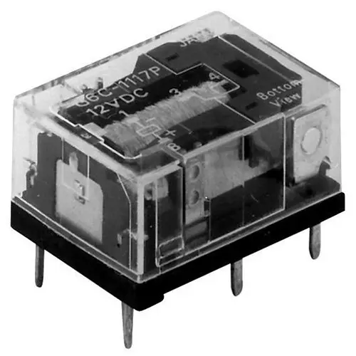 OMRON ELECTRONIC COMPONENTS RELAY, SPST-NO, 250VAC, 30VDC, 10A, G6C-1114P-US DC12