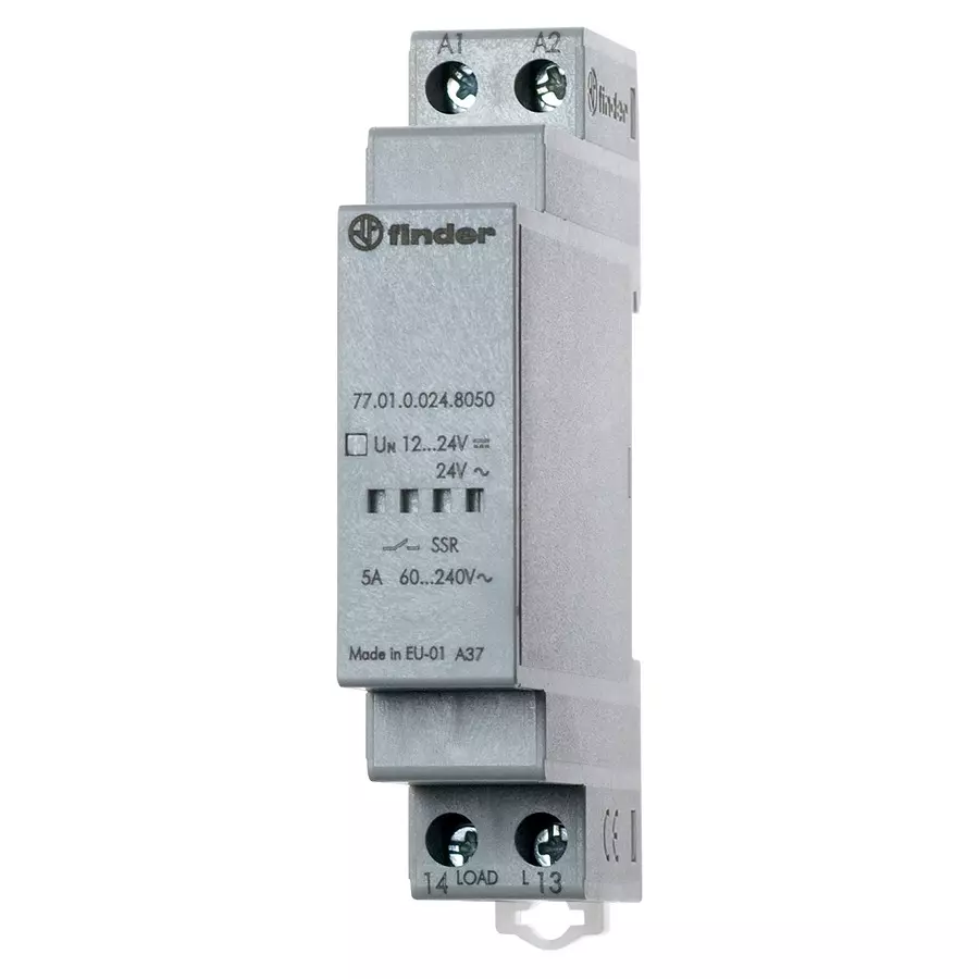 FINDER SOLID STATE RELAY, 15A, 16-35V, DIN RAIL, 77.01.9.024.9024
