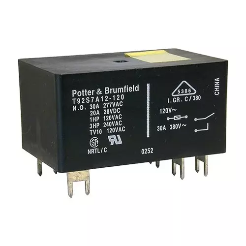 TE CONNECTIVITY RELAY, DPST-NO, 277VAC, 28VDC, 40A, T92S7D12-24