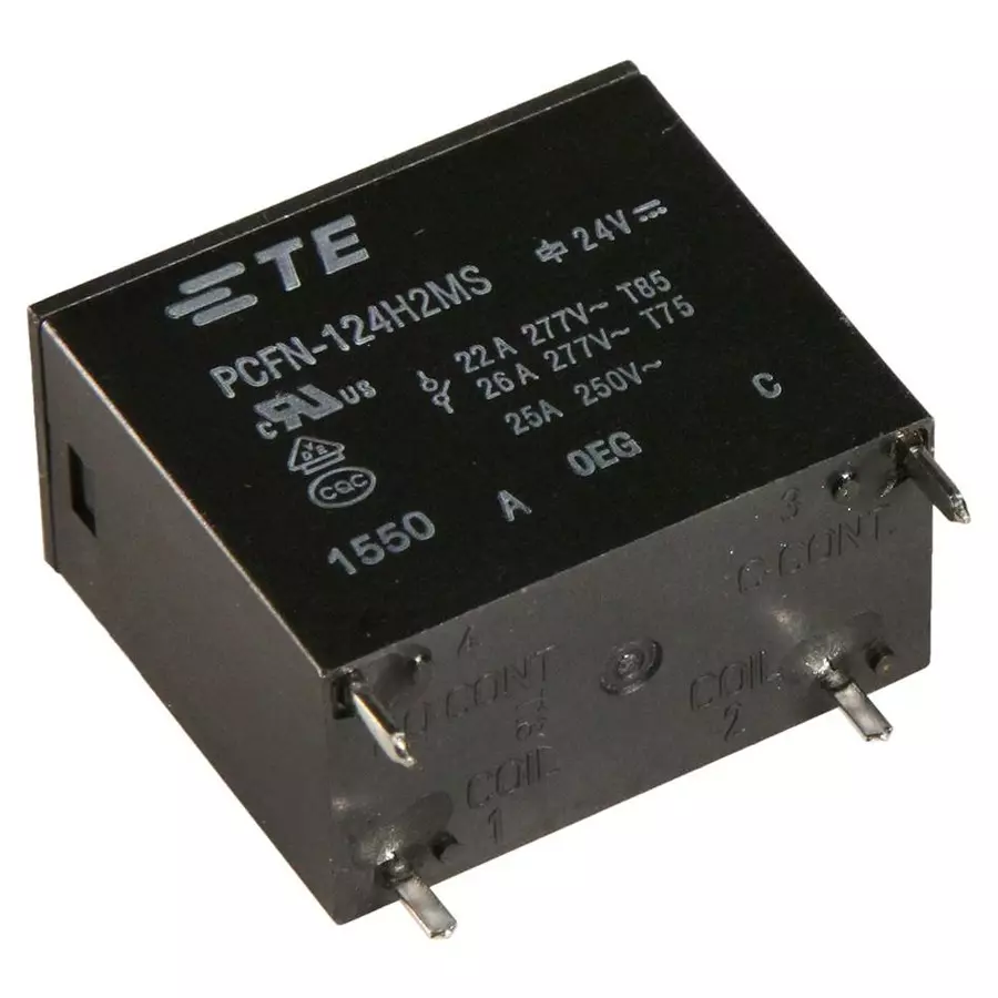 OEG - TE CONNECTIVITY Relay, Spst-No, 277Vac, 26A, PCFN-124H2MS