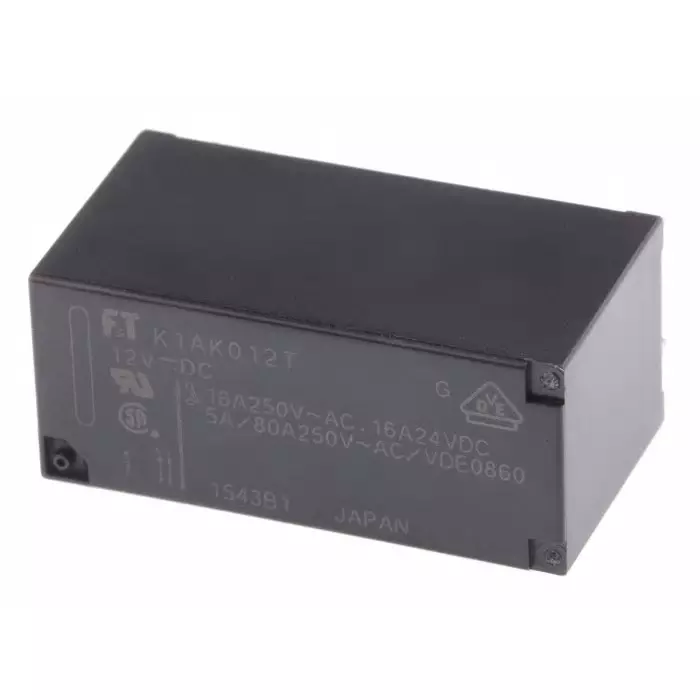 Fujitsu Power Relay PCB Mount SPST PCB Pin 12 V DC 360 Ω, FTR-K1AK012T