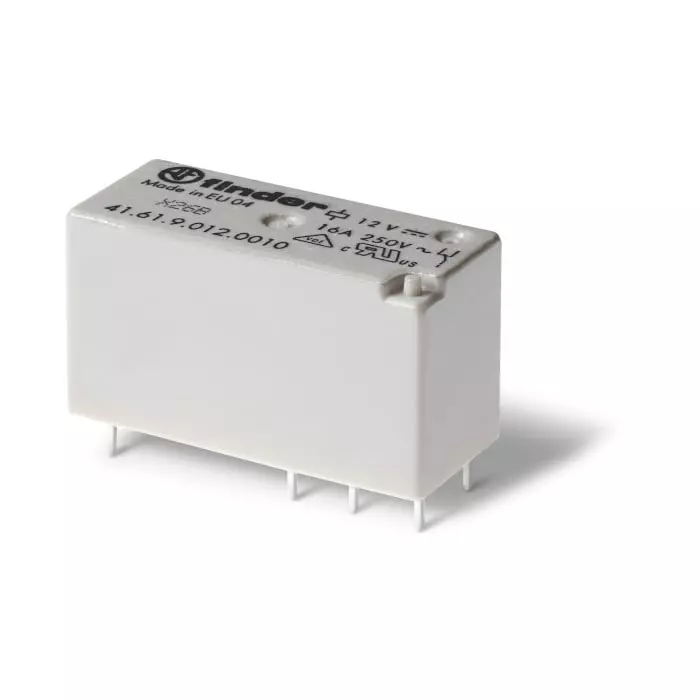 Finder PCB Mount Relay 60 V DC Coil 16 A Switching Current SPDT, 416190600010 (Pack of 20 Pcs)