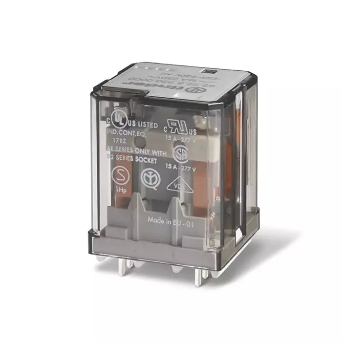 Finder Flange Mount Power Relay 24 V DC Coil 16 A Switching Current 3PDT, 62.33.9.024.4040