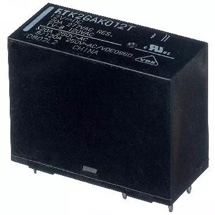 FCL Components Power Relay Through Hole Mount 1 Form A (SPST-NO) 20 Amp 440 V AC, FTR-K2GAK024T
