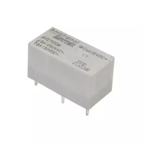 AMPHENOL ANYTEK Low Profile Power Relay SPST 24 V DC, AKE124DM00G