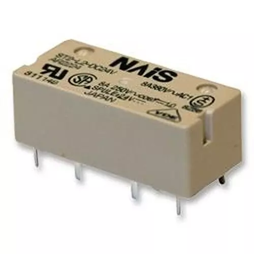 PANASONIC Relay, Dpst-No, 250Vac, 30Vdc, 8A, St2-Dc24V-F