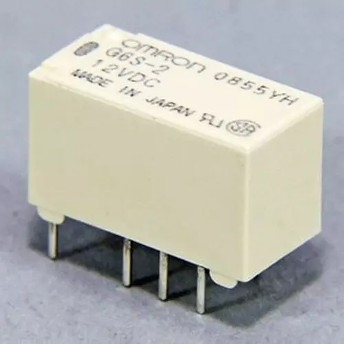 Omron Surface Mount Relay 1000 mohm or more (with DC500 V mega), G6S-2 DC12