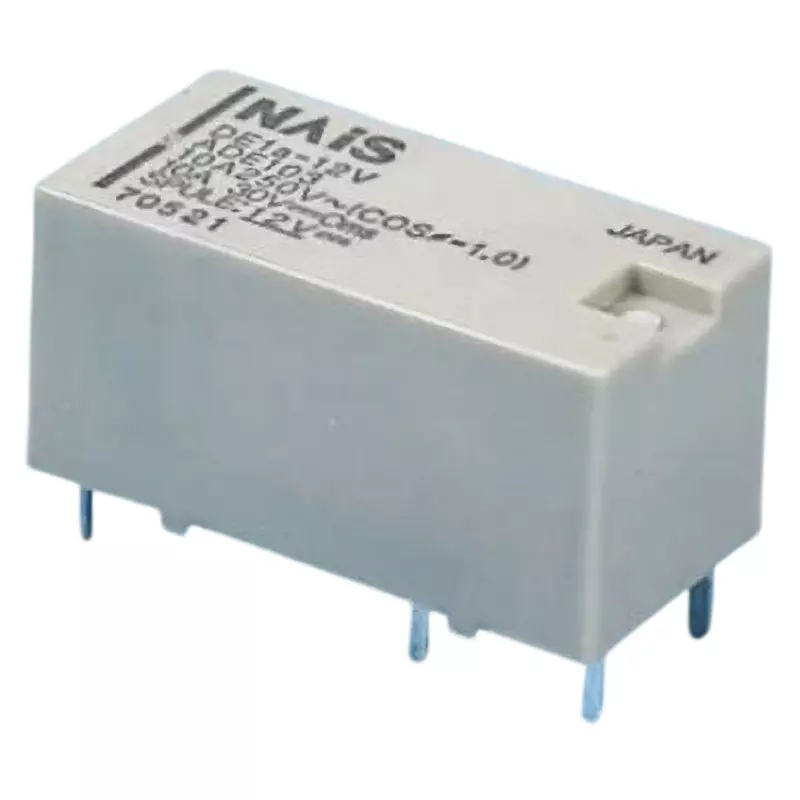 Panasonic Power Relay DC12 V, DE1A1B12 (Pack of 20 Pcs)