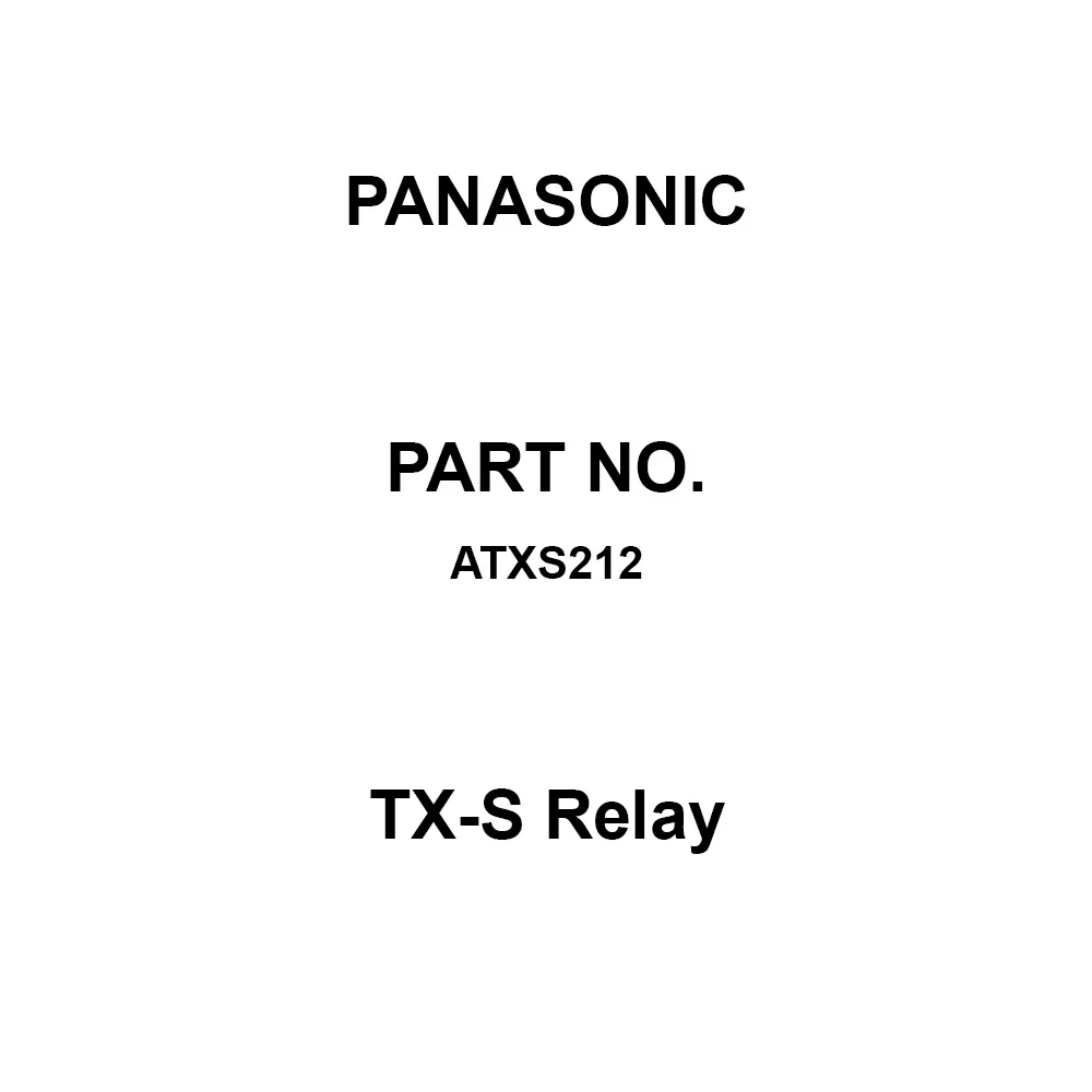 Panasonic TX-S Relay DC 6 V Rated Coil Voltage, ATXS212 (Pack of 40 Pcs)