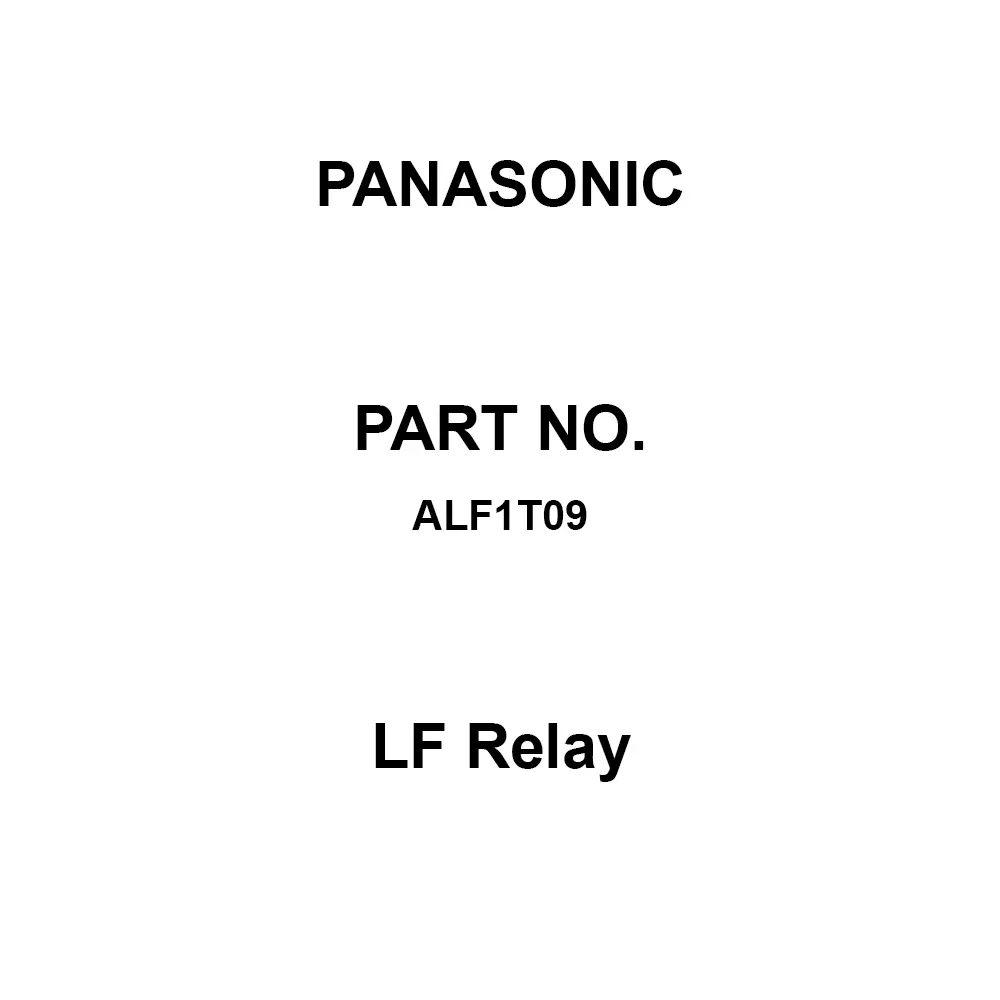 Panasonic LF Relay 1A Contact DC 9 V Rated Coil Voltage, ALF1T09 (Pack of 50 Pcs)