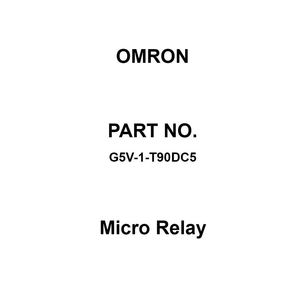 Omron Micro Relay DC 5 V Rated Voltage, G5V-1-T90DC5