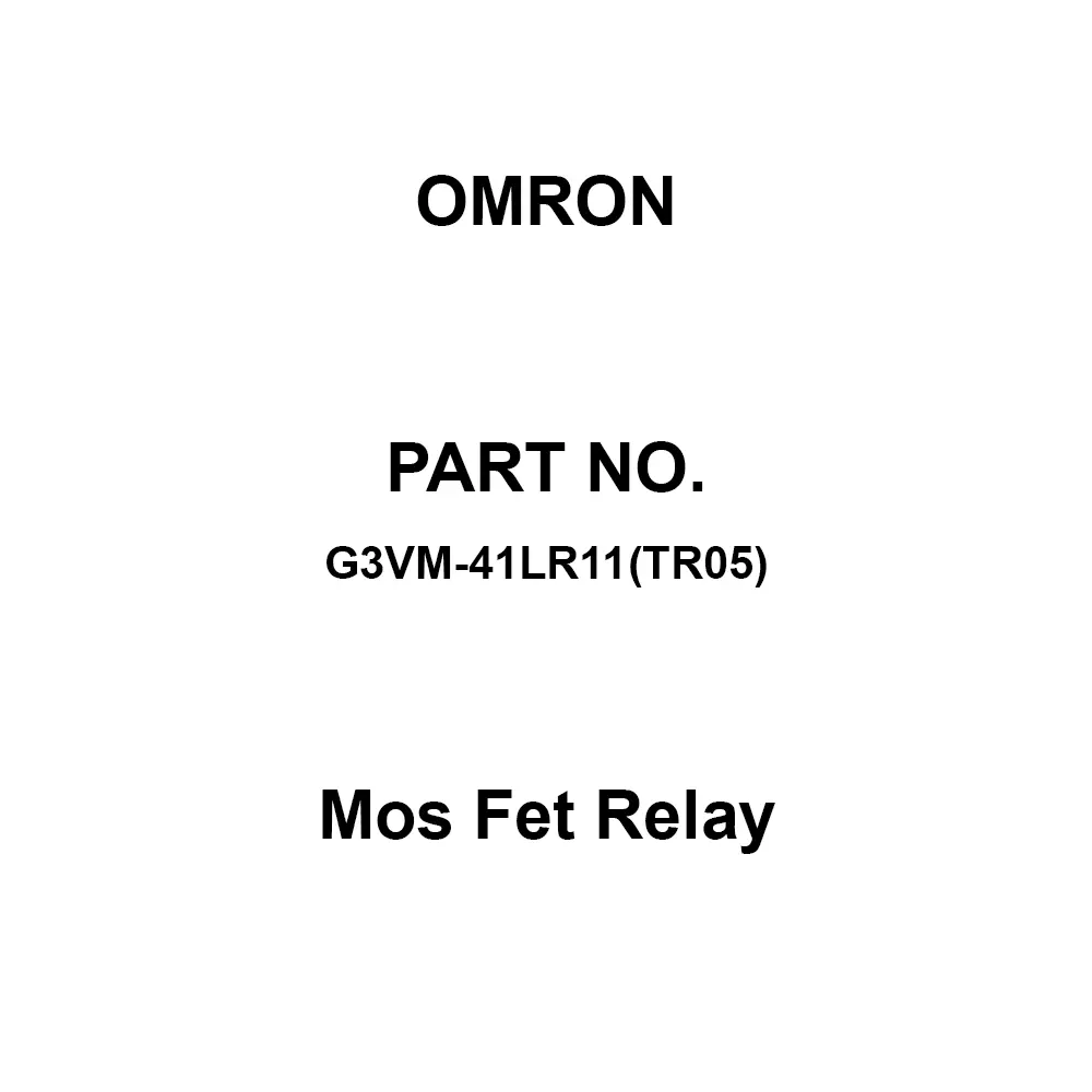 Omron Mos Fet Relay 1A Contact Configuration, G3VM-41LR11(TR05) (Pack of 500 Pcs)