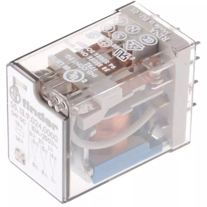 Finder Finder Relay AC400 V Maximum Allowable Contact Voltage DC 24 V Rated Coil Voltage, 5513.9024