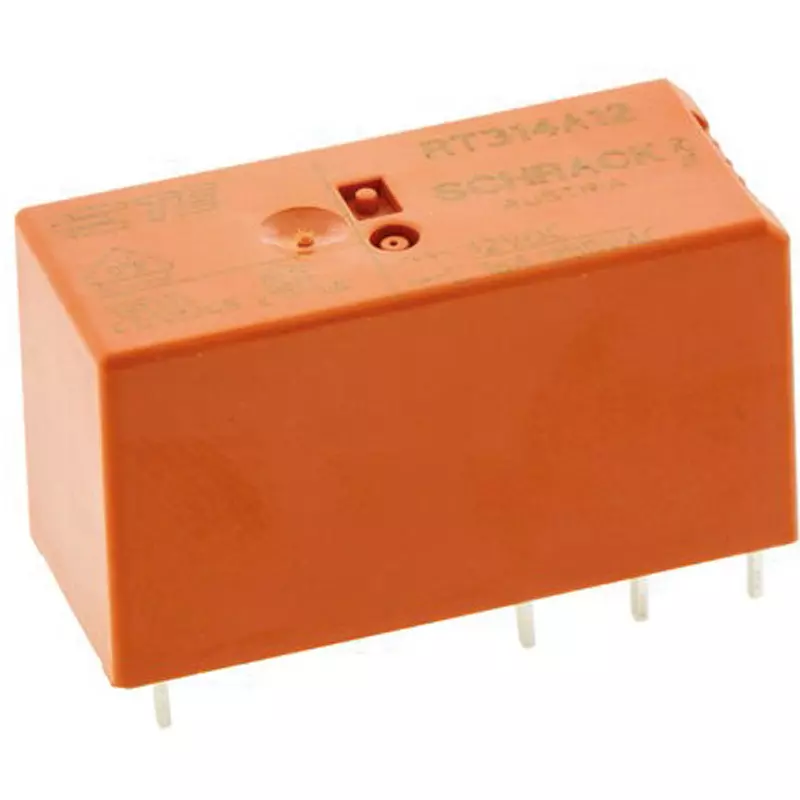 TE CONNECTIVITY Power Relay Board Mounting Type Of Sign SPDT Through Hole Terminal Type, RT314A12