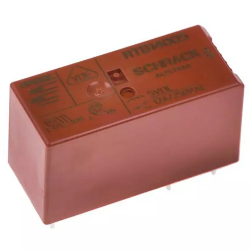 TE CONNECTIVITY Power Relay Board Mounting Type Of Sign SPDT Contact Configuration Through Hole Terminal Type, RTB14005