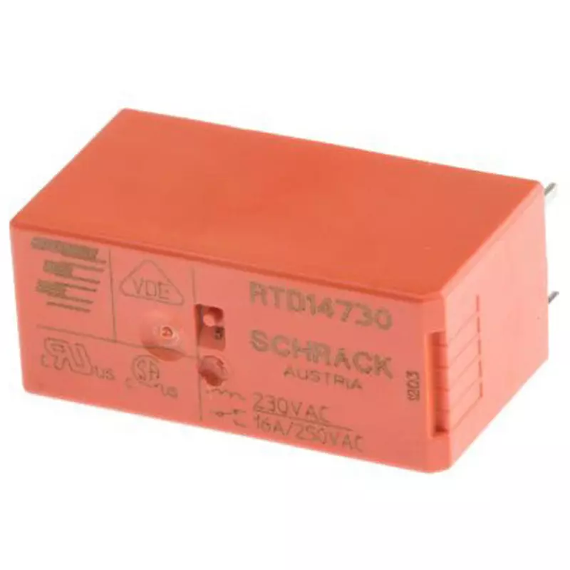 TE CONNECTIVITY Power Relay Board Mounting Type Of Sign SPDT Contact Configuration Through Hole Terminal Type, RTD14730